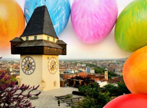 Vydajte sa na krásny jarný výlet a nechajte sa očariť úchvatným rakúskym mestom Graz na tradičných veľkonočných trhoch.