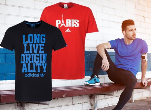 Pohodlné pánske tričká s príjemného materiálu značky Adidas s krátkym rukávom nielen na šport, ale aj bežné nosenie.