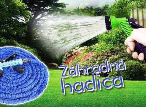 Flexibilná a extrémne pevná záhradná hadica v rôznych dĺžkach s nastaviteľnou pištoľou.