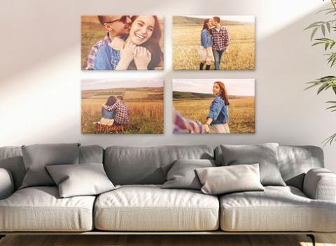Tlač fotografií na plátno. Nemusíte svoje spomienky vešať na klinec doslova. Stačí si ich zavesiť na stenu a stane sa z nich dekorácia.  
