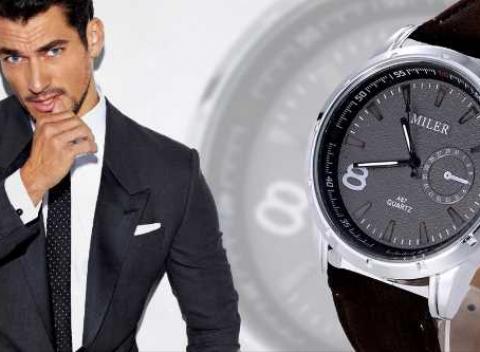 Luxusné pánske hodinky Miler, sú skvelým doplnkom pre každú príležitosť. Neprehliadnuteľný doplnok, ktorý zvýrazní váš outfit.