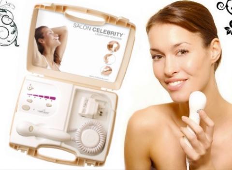Prístroj na trvalú laserovú epiláciu SALON CELEBRITY. Využite výhody laserovej epilácie bez drahého ošetrenia v kozmetickom salóne.  
