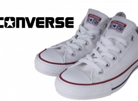 Zľava až do 30 % na dámske tenisky Converse. Hodia sa k šatám i džínsom. Gumená podrážka, plátený zvršok a overený dizajn od roku 1949.  