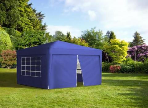 Skladací záhradný altánok na posedenie pod holým nebom. Ideálny na oslavy, párty a rodiny s deťmi. Rýchle a jednoduché zloženie. 