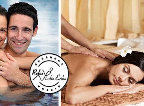 Doprajte si skvelý relax v štúdiu Erika. Počas 3 hodín na vás čaká sauna, ochladzovací bazén, bazén s protiprúdom a masážou chrbta.