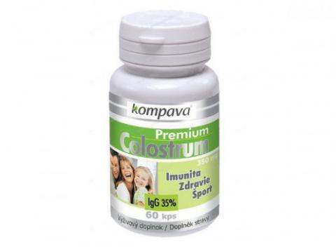 Výživový doplnok Premium Colostrum - Kompava - 60 kapsúľ. Zdravý zázrak na podporu imunity detí, dospelých, športovcov, seniorov i chorých.  