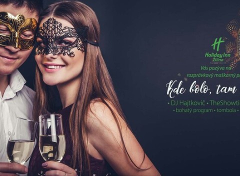 Maškarný ples v Holiday Inn Žilina – aj s možnosťou prespania, raňajok a vstupu do wellness