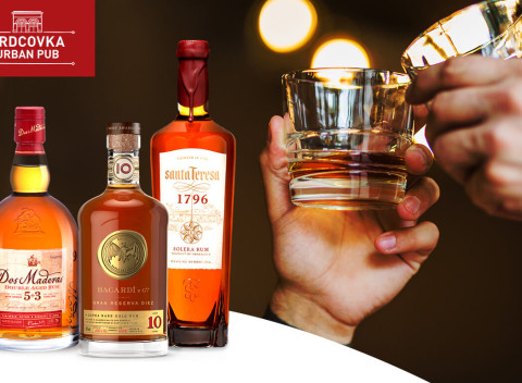 Ochutnávka prémiových rumov v Srdcovka Urban Pube  - objavte doposiaľ nepoznané chute exotiky.