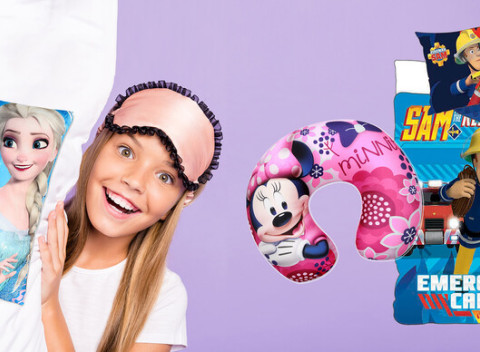 Detskí hrdinovia a hrdinky z Disney rozprávok na obliečkach a vankúšoch.