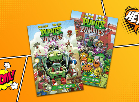 Zbierka detských komiksov Plants vs. Zombies inšpirované populárnou videohrou.
