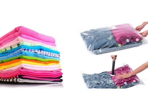 Vákuové vrecia - ušetríte až 75 % priestoru - efektívne a jednoduché riešenie.