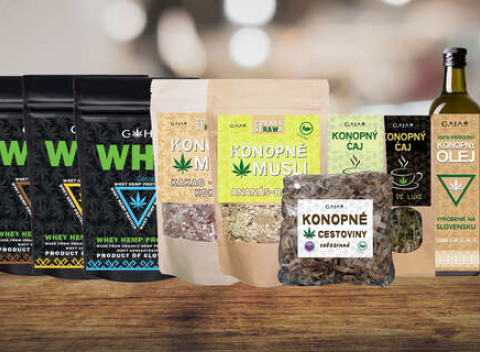 Prírodné konopné potraviny značky GaiaHemp. Spravte aj vy niečo pre svoje zdravie!