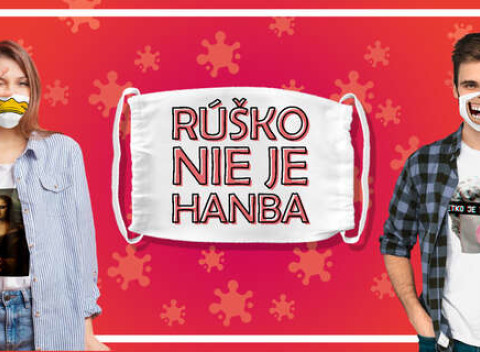 Ochranné rúško s vlastnou potlačou vrátane poštovného. Na výber viac ako 2000 motívov.