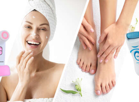 Brúska na päty alebo čistiaca kefka na tvár značky Orava. Nezabúdajte na starostlivosť o seba.