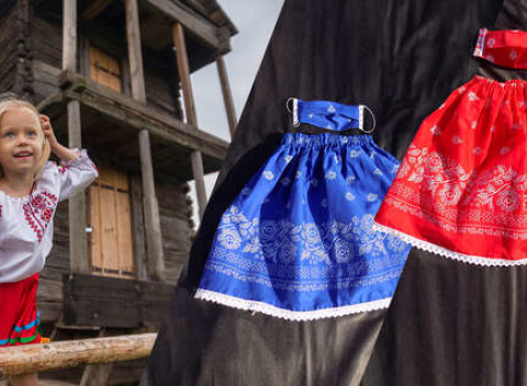 Folklórne sukničky, zástery alebo rúška - vhodné na každú príležitosť.