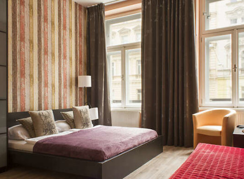 Moderné Royal Court Apartments s raňajkami len 10 minút od Václavského námestia.