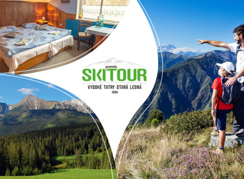 4-dňový pobyt pod vrcholmi Tatier v Penzióne Skitour s celodenným vstupom do Aquacity Poprad.