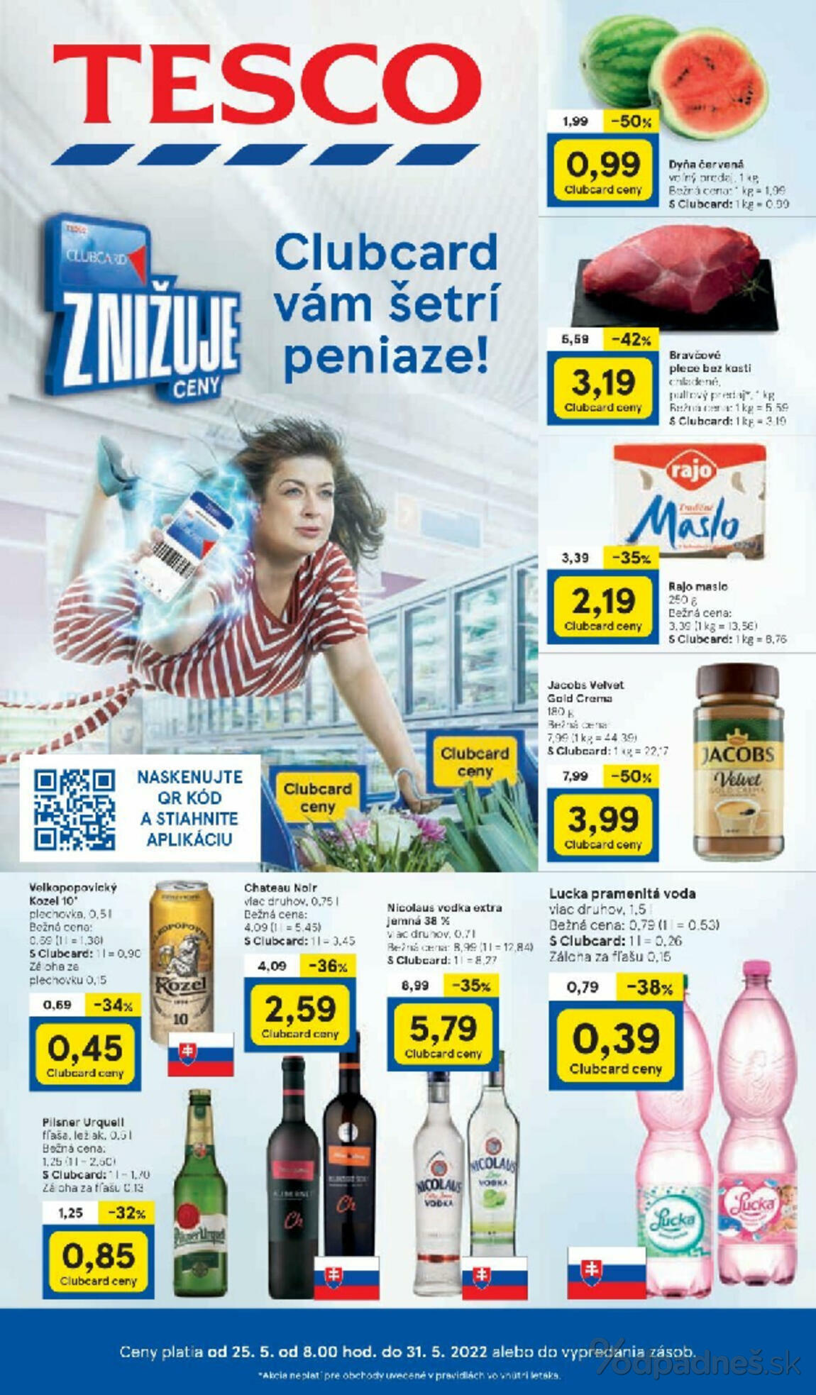 1. stránka Tesco letáku