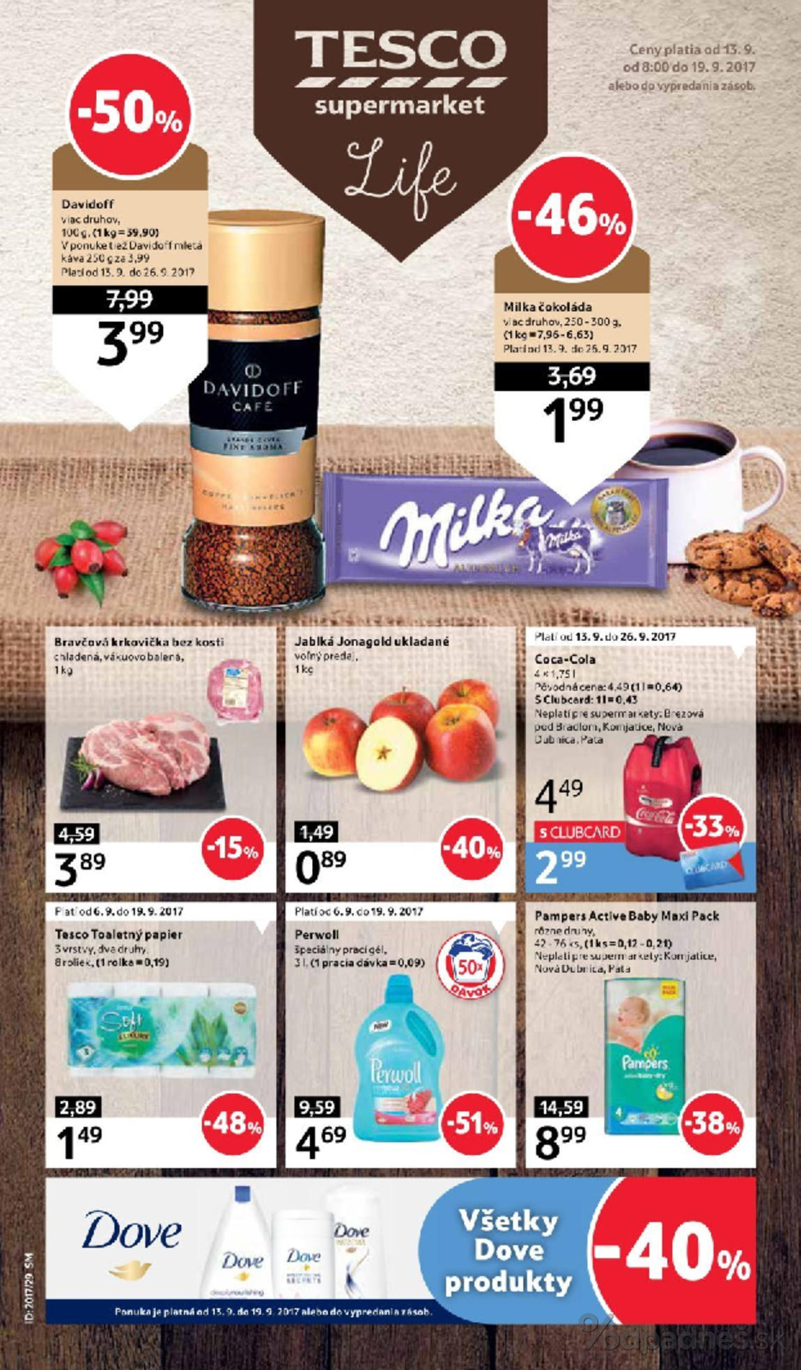 1. stránka Tesco letáku