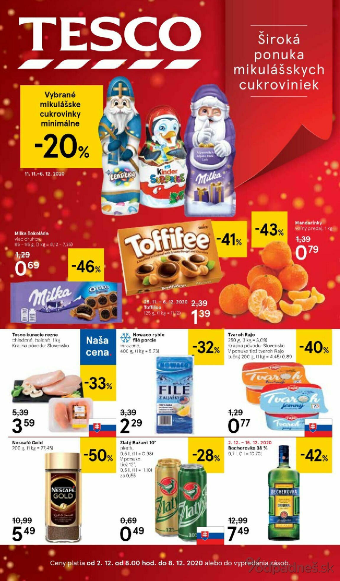 1. stránka Tesco letáku