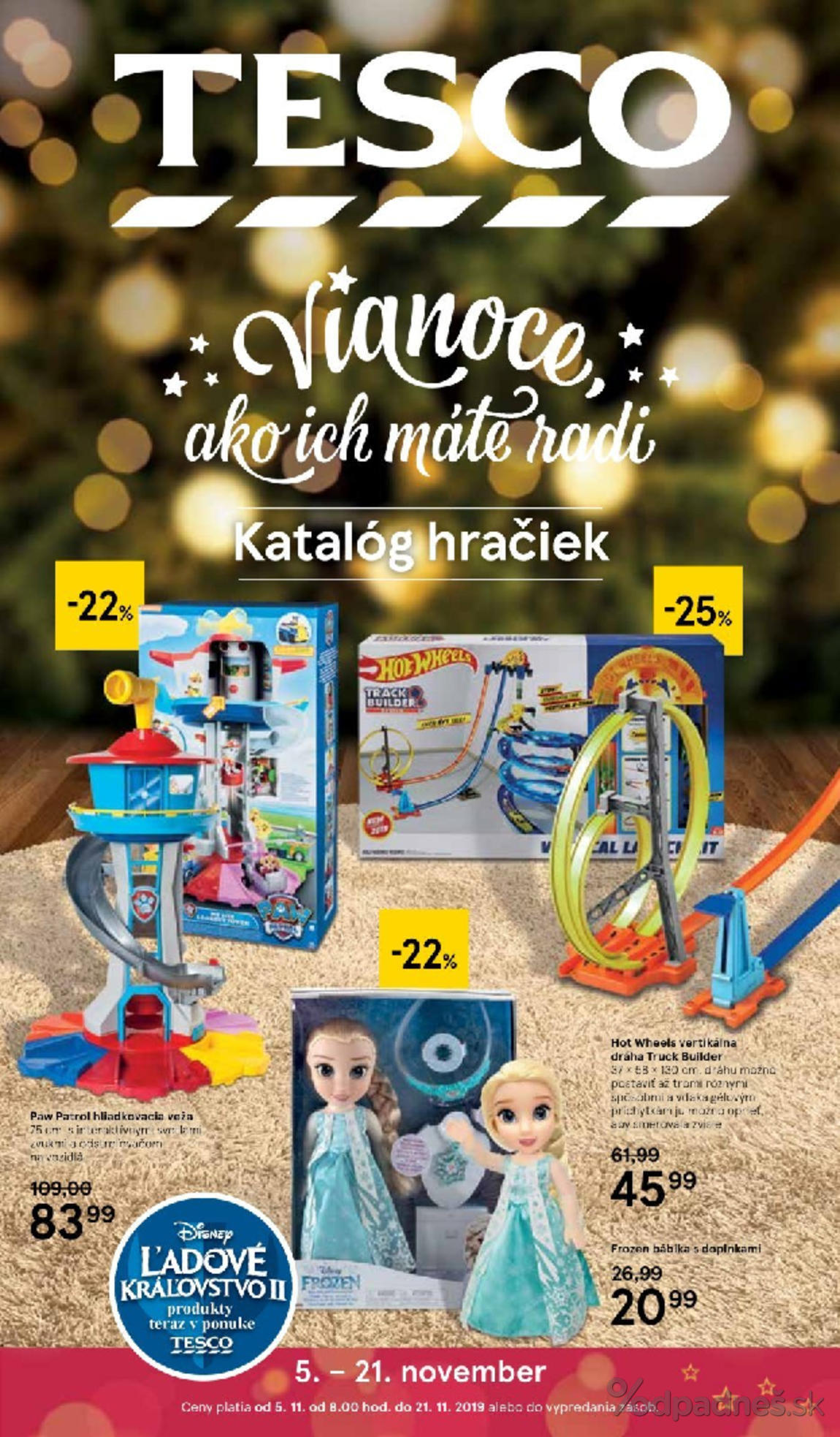 1. stránka Tesco letáku