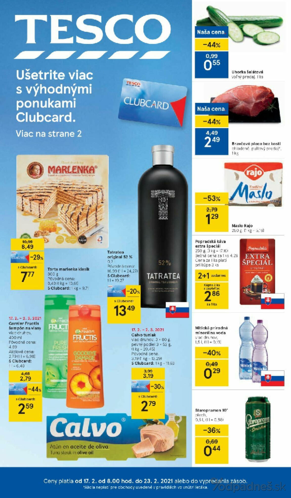 1. stránka Tesco letáku