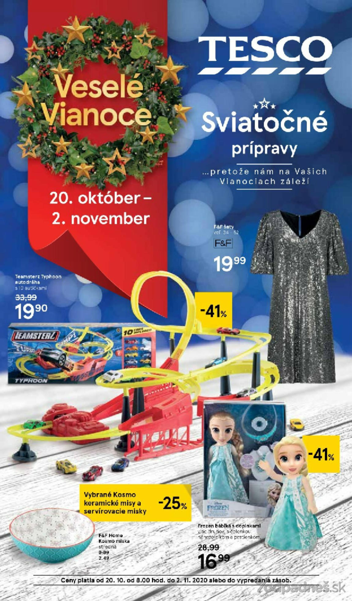 1. stránka Tesco letáku