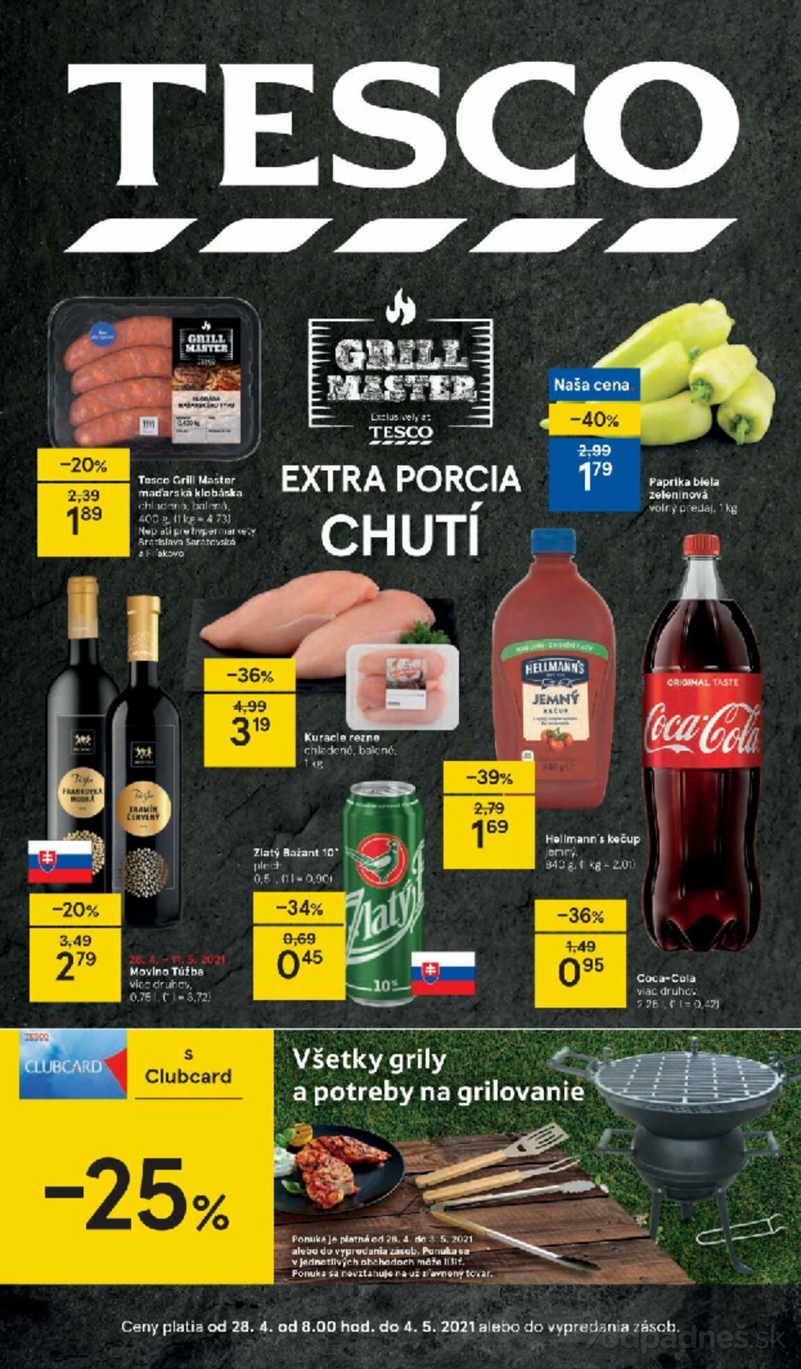 1. stránka Tesco letáku