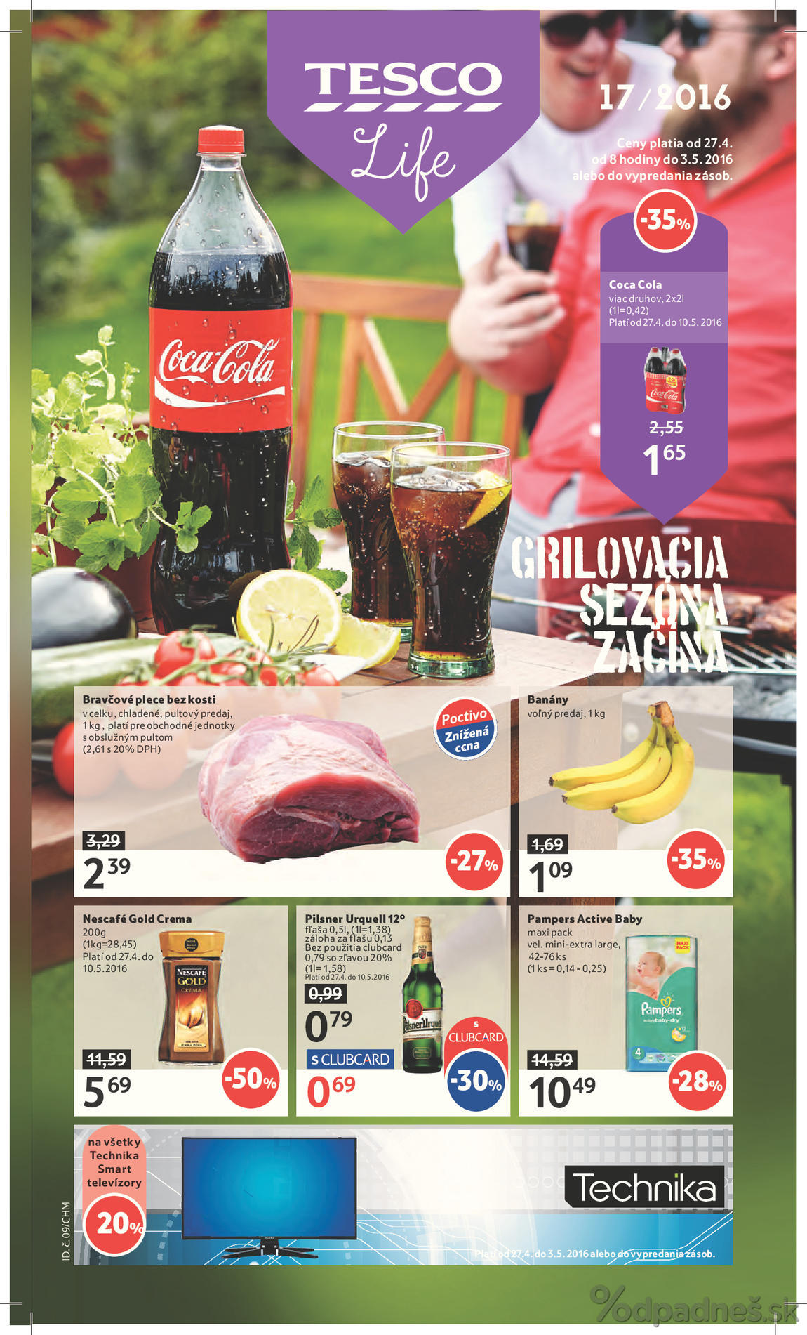 1. stránka Tesco letáku