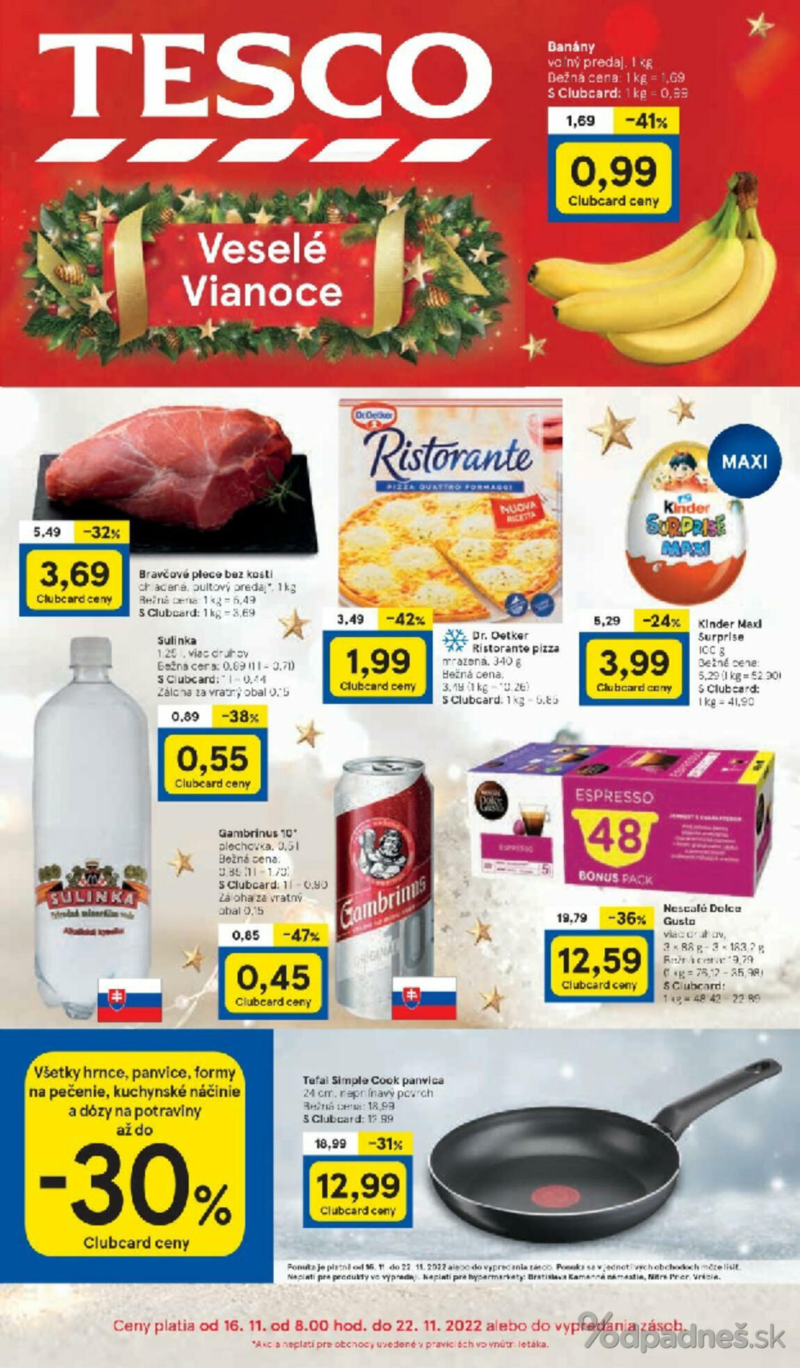 1. stránka Tesco letáku