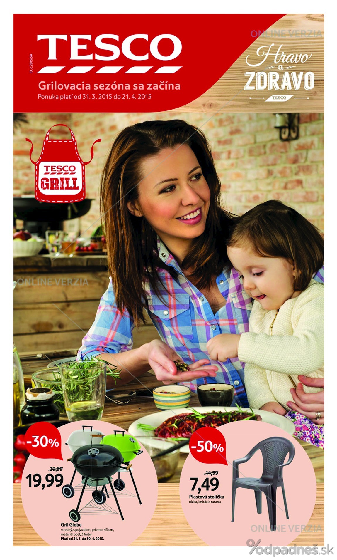 1. stránka Tesco letáku