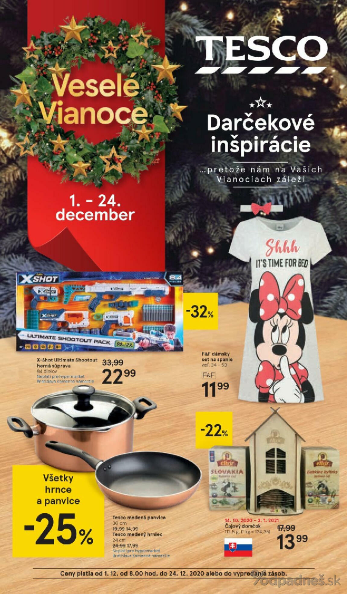 1. stránka Tesco letáku