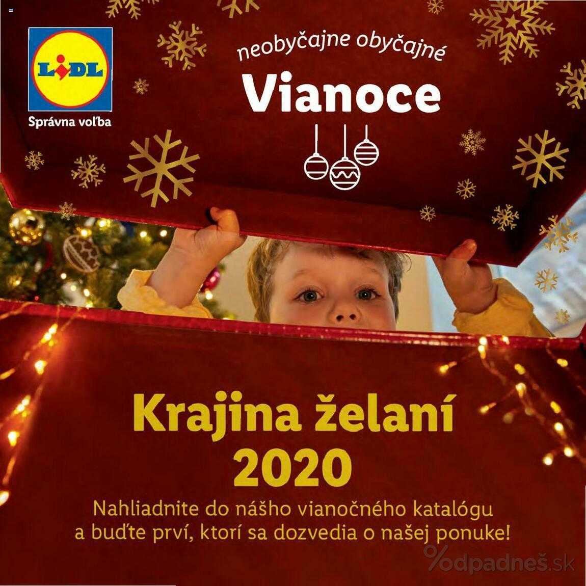 1. stránka Lidl letáku