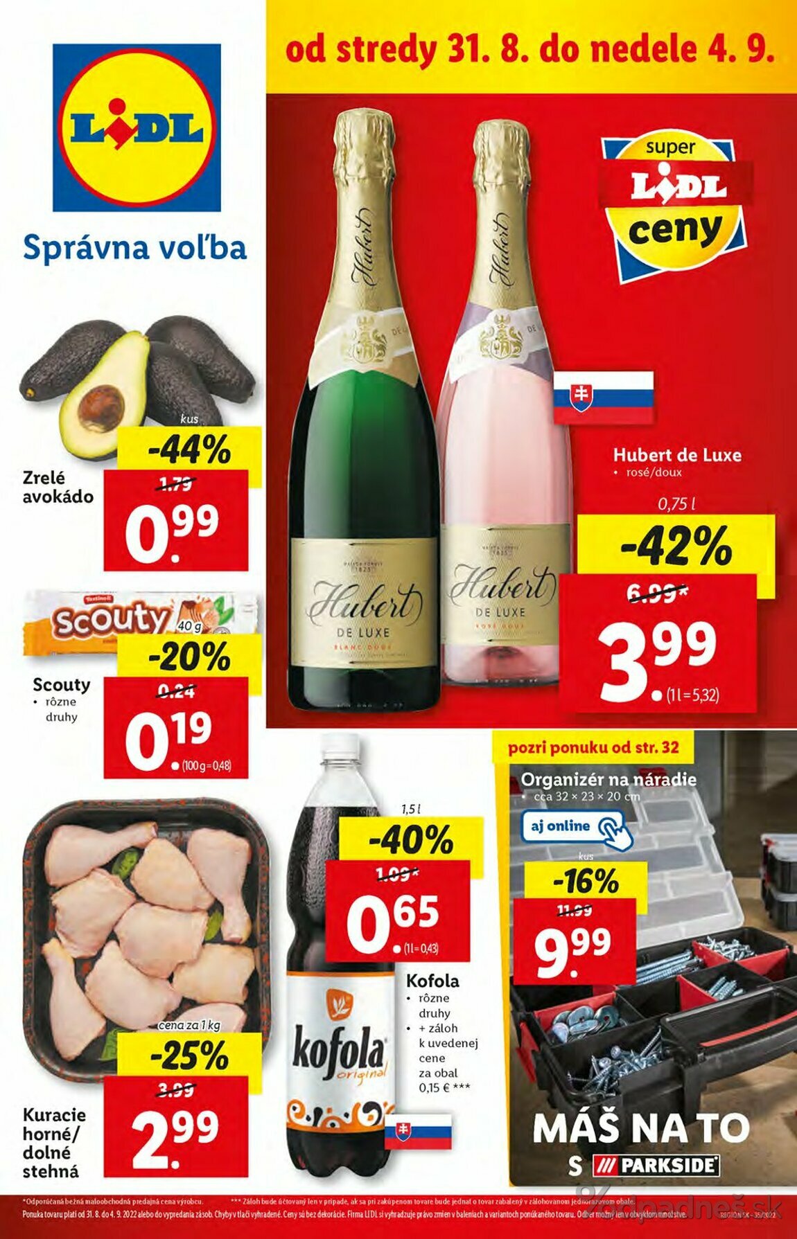 1. stránka Lidl letáku