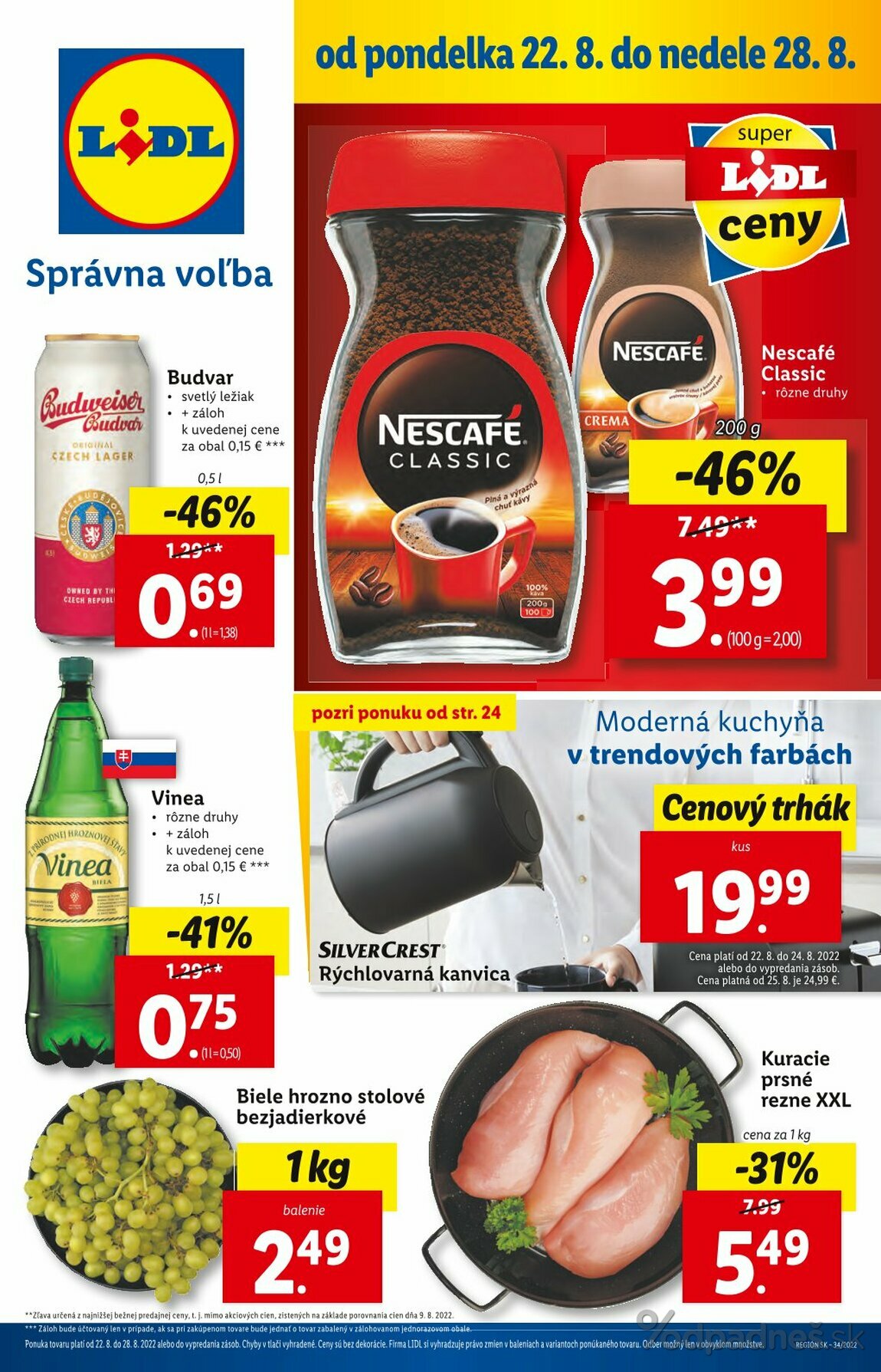 1. stránka Lidl letáku