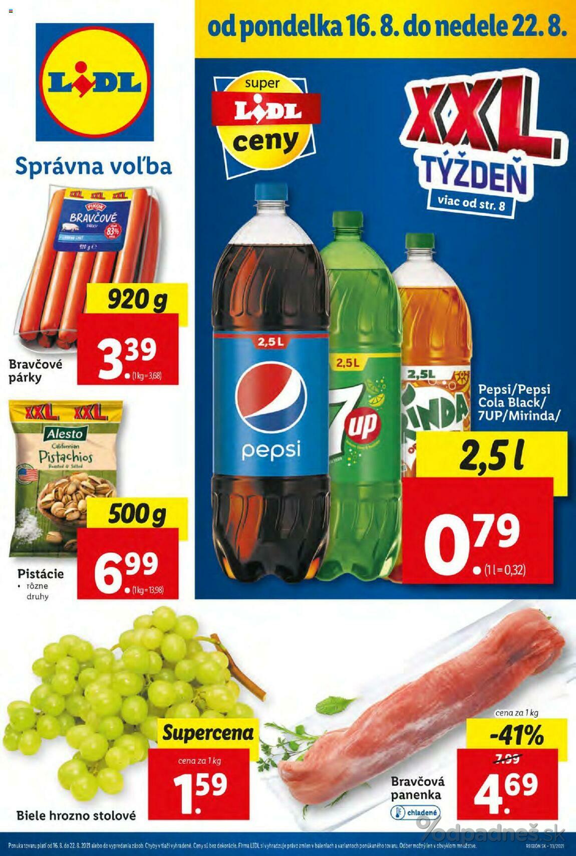 1. stránka Lidl letáku