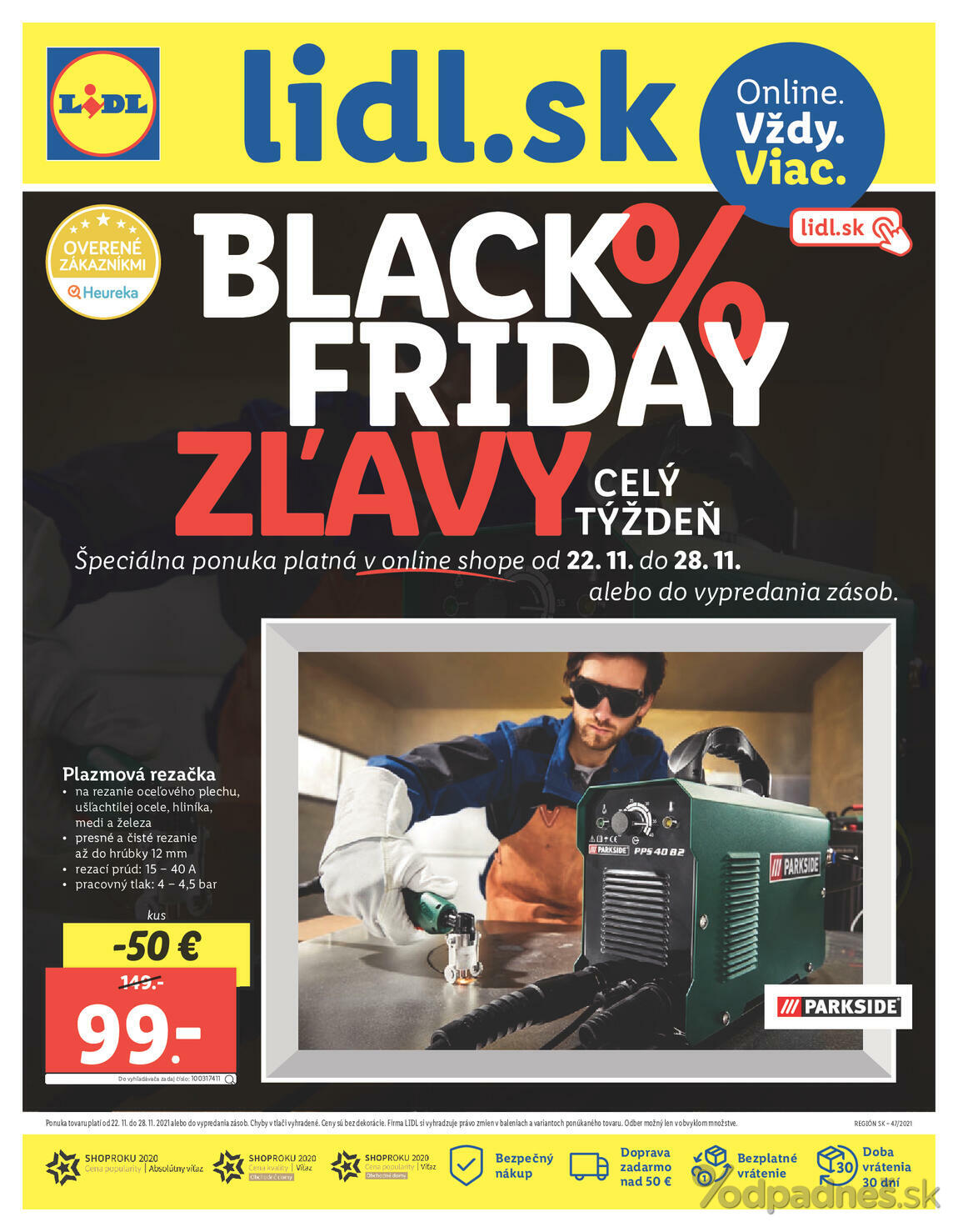 1. stránka Lidl letáku