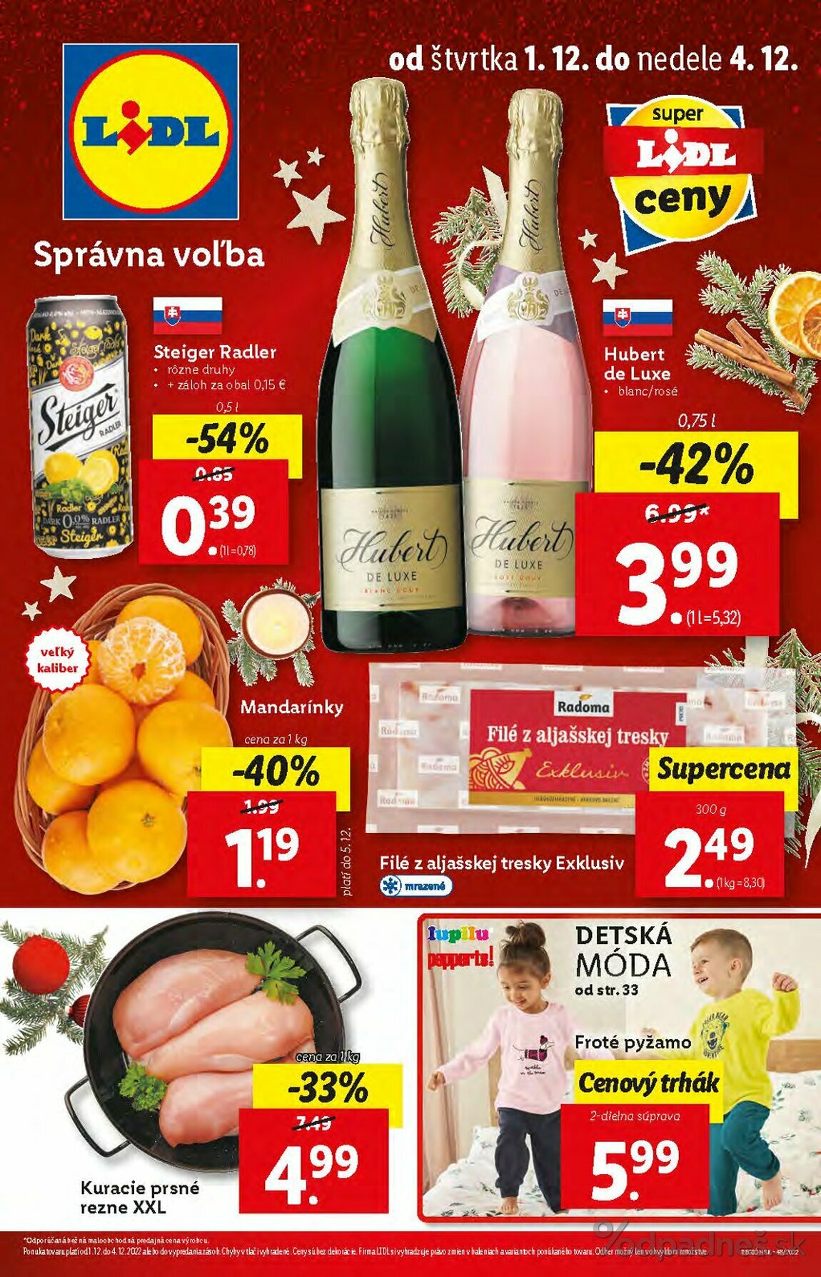 1. stránka Lidl letáku