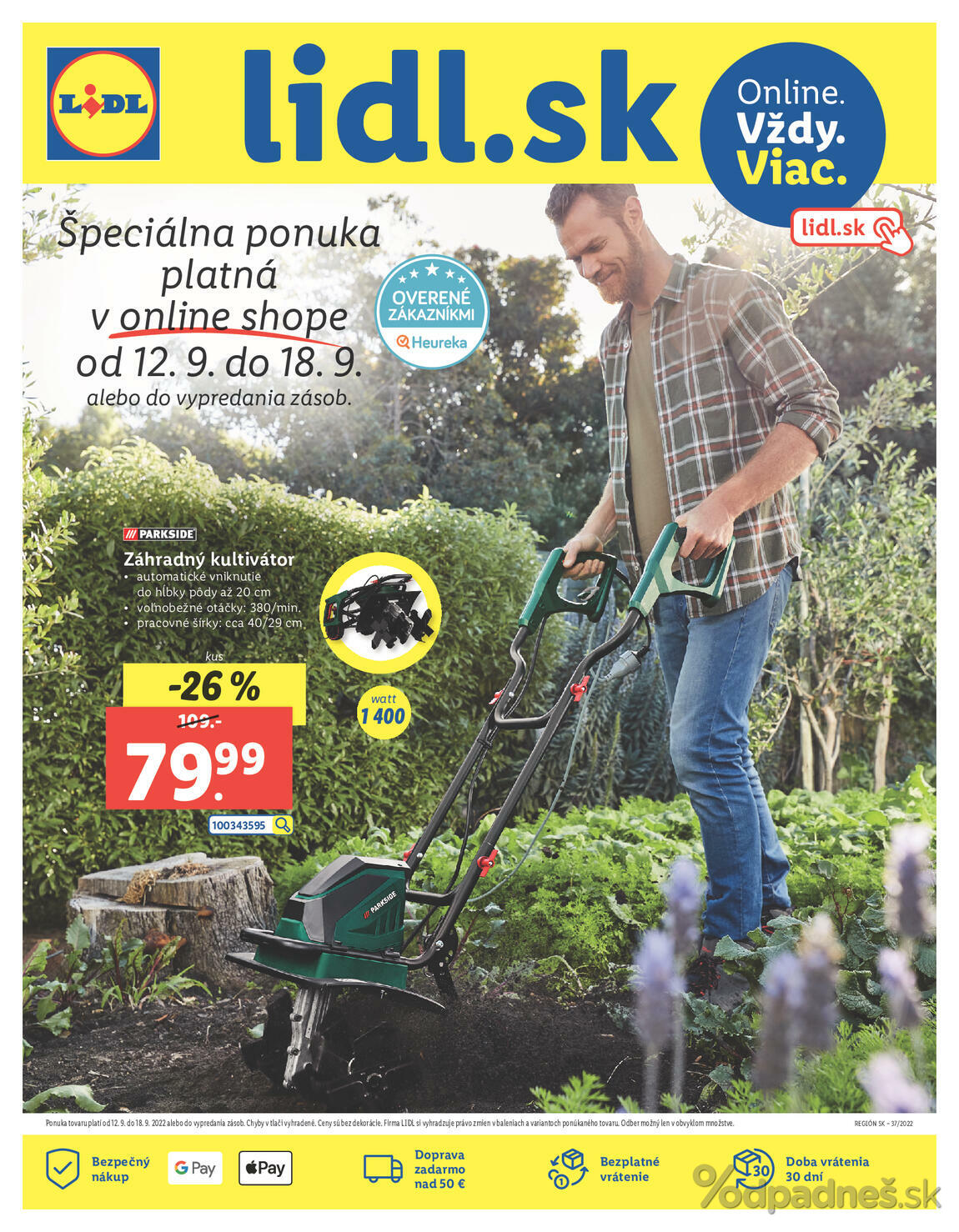 1. stránka Lidl letáku