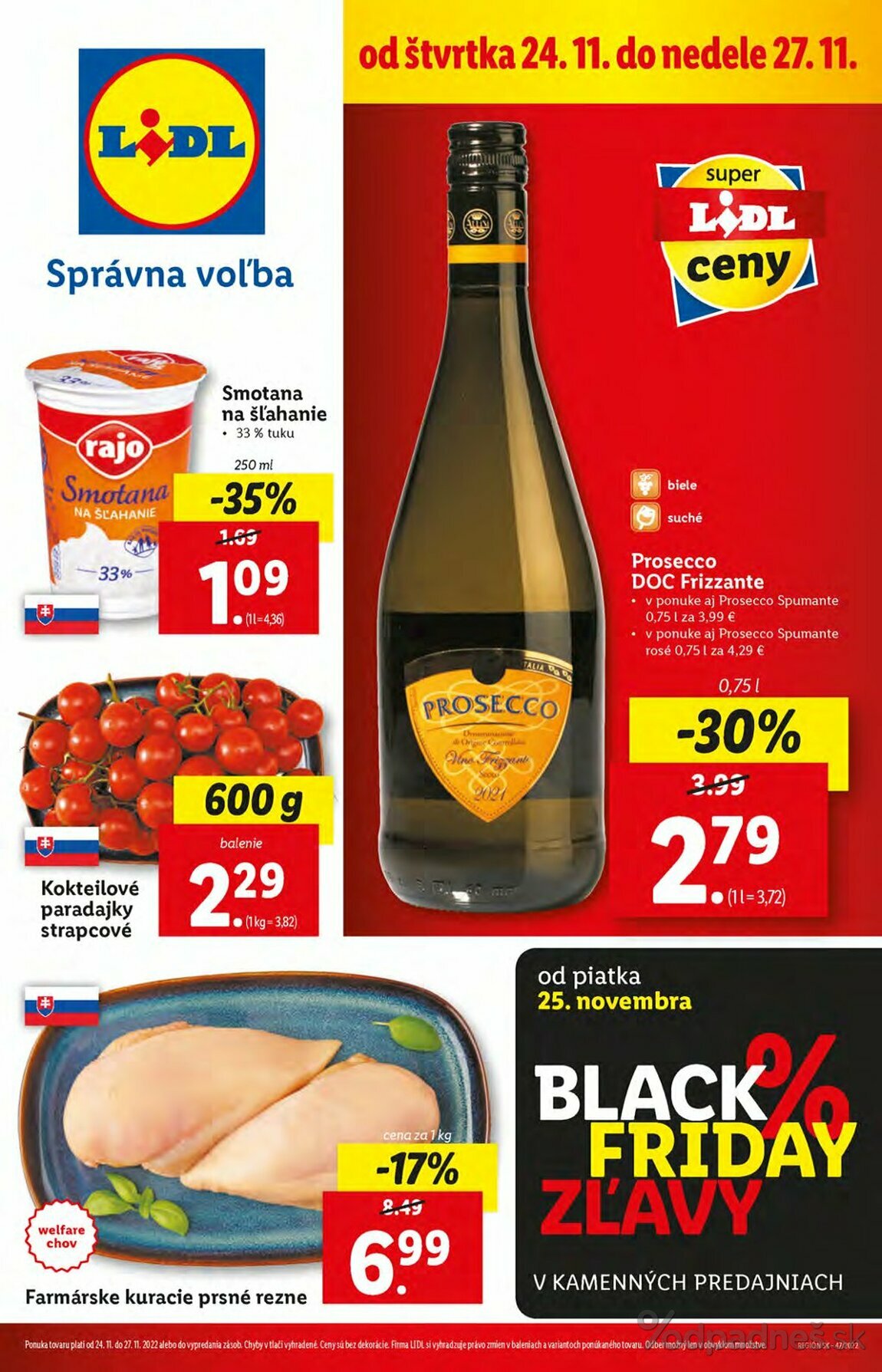 1. stránka Lidl letáku