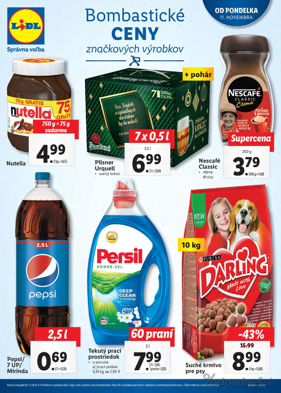 1. stránka Lidl letáku