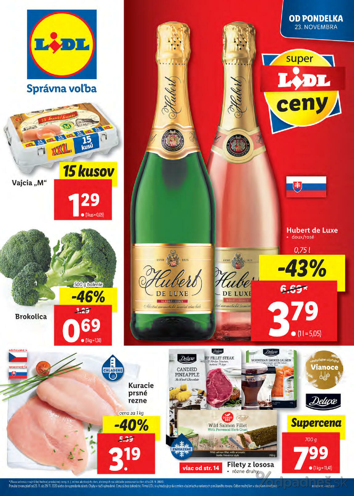 1. stránka Lidl letáku