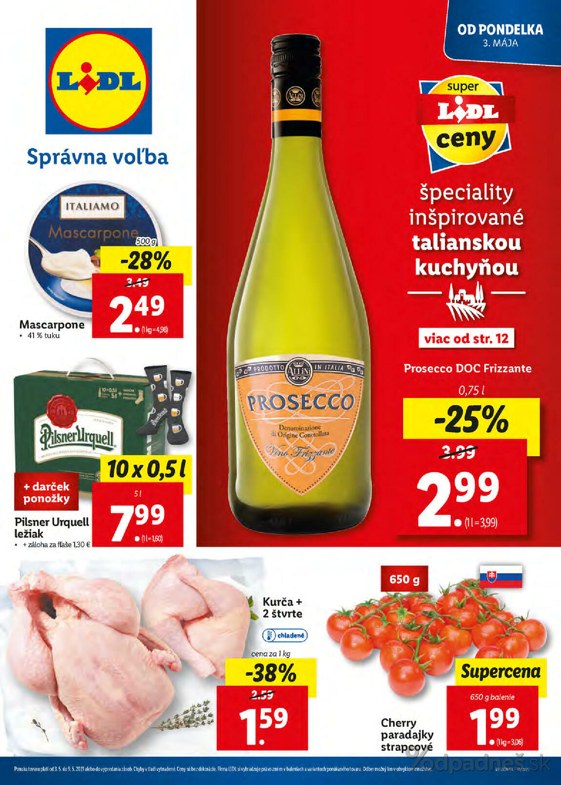 1. stránka Lidl letáku