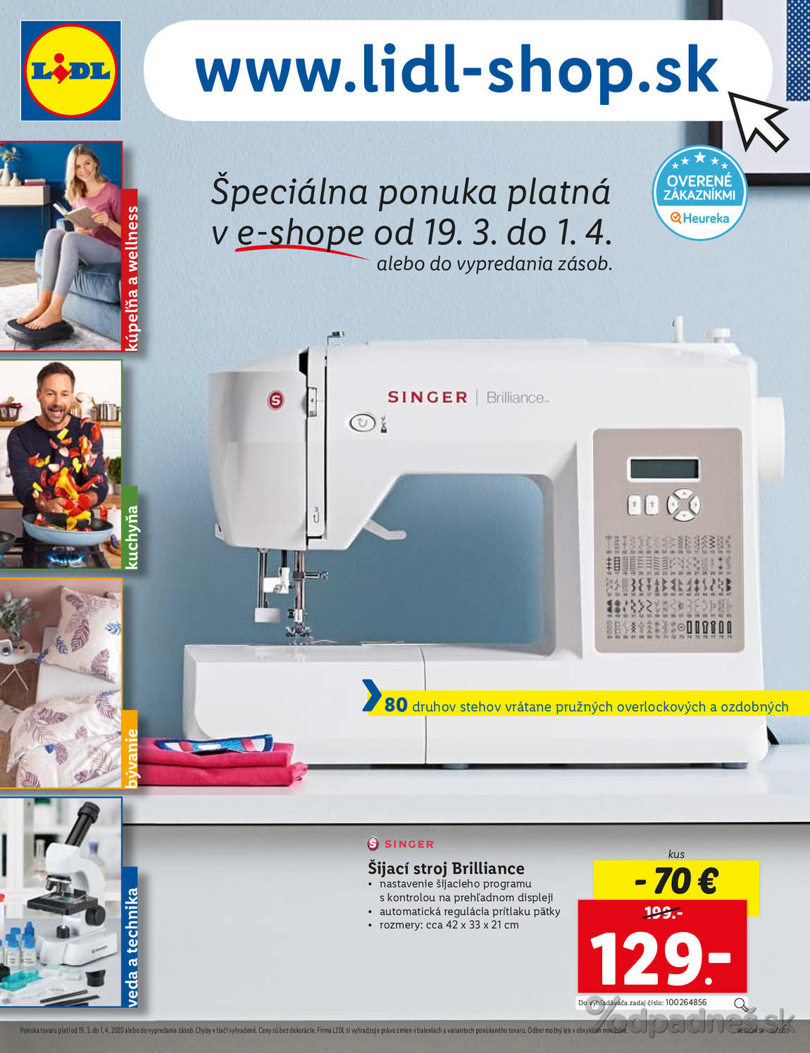 1. stránka Lidl letáku