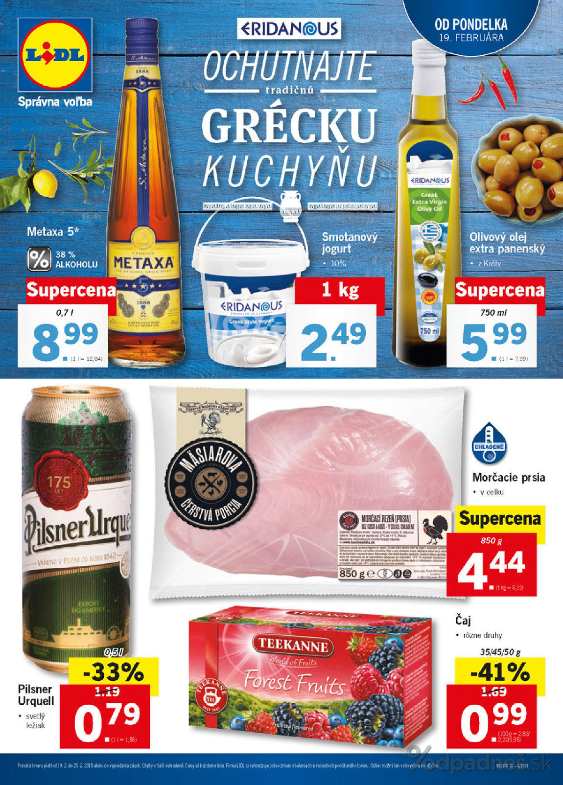 1. stránka Lidl letáku