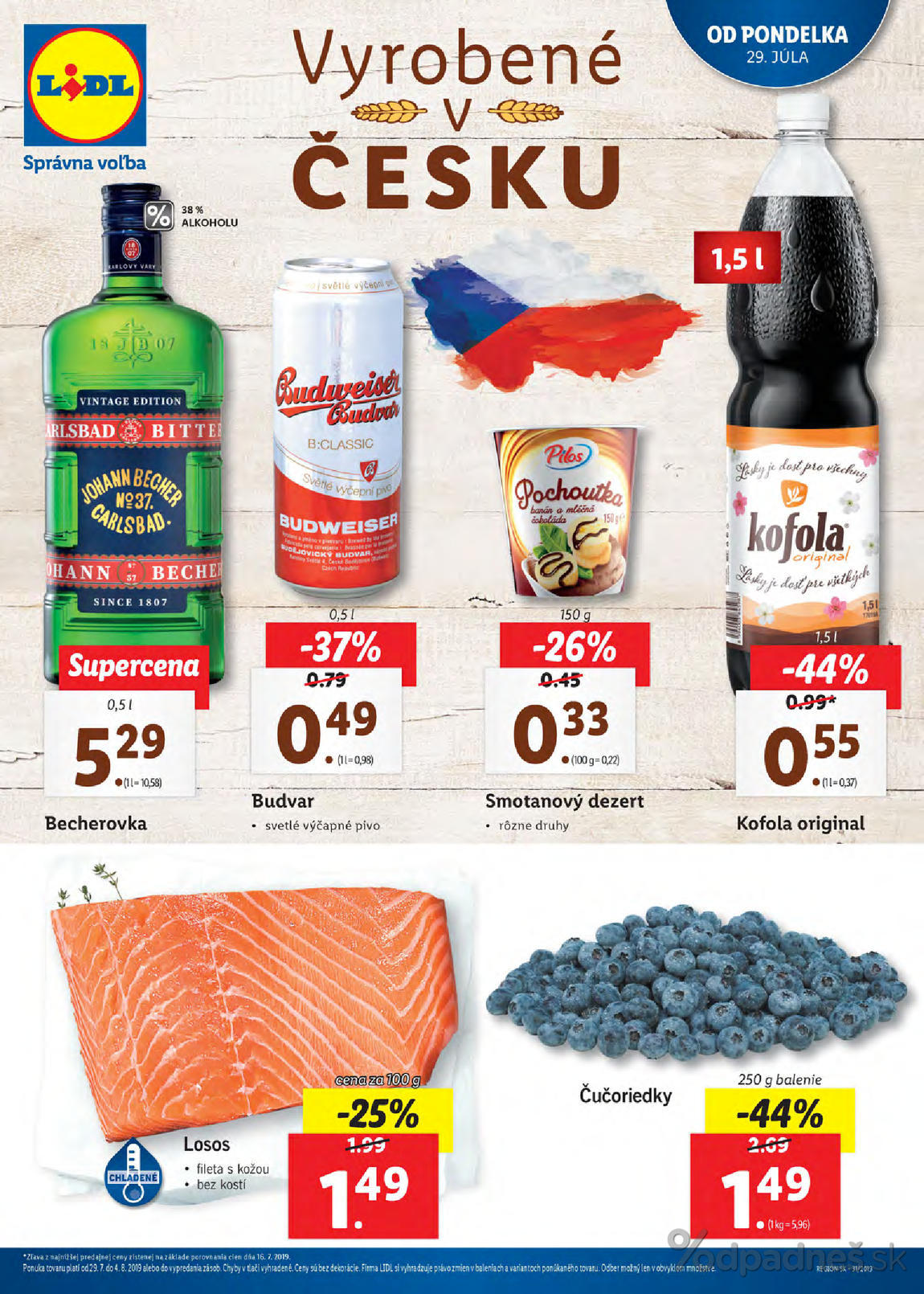 1. stránka Lidl letáku