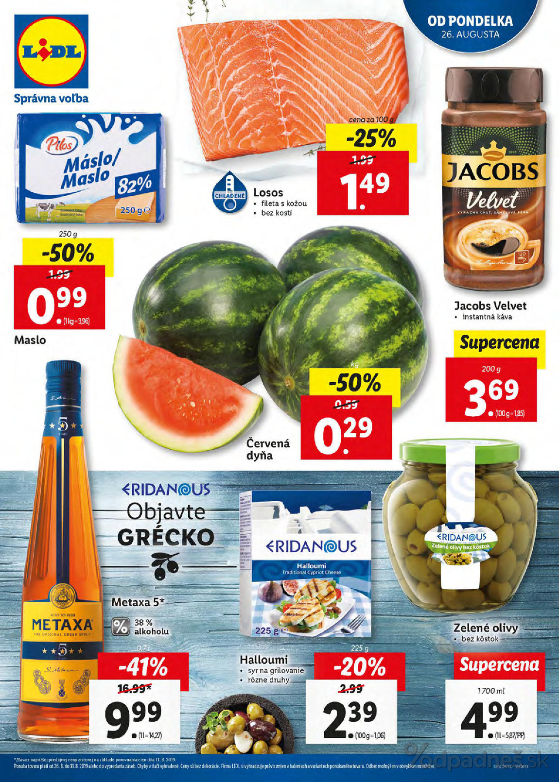 1. stránka Lidl letáku