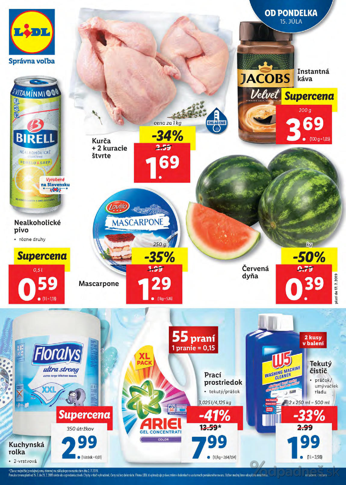 1. stránka Lidl letáku