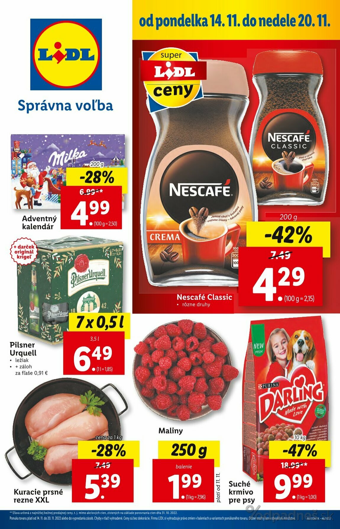 1. stránka Lidl letáku