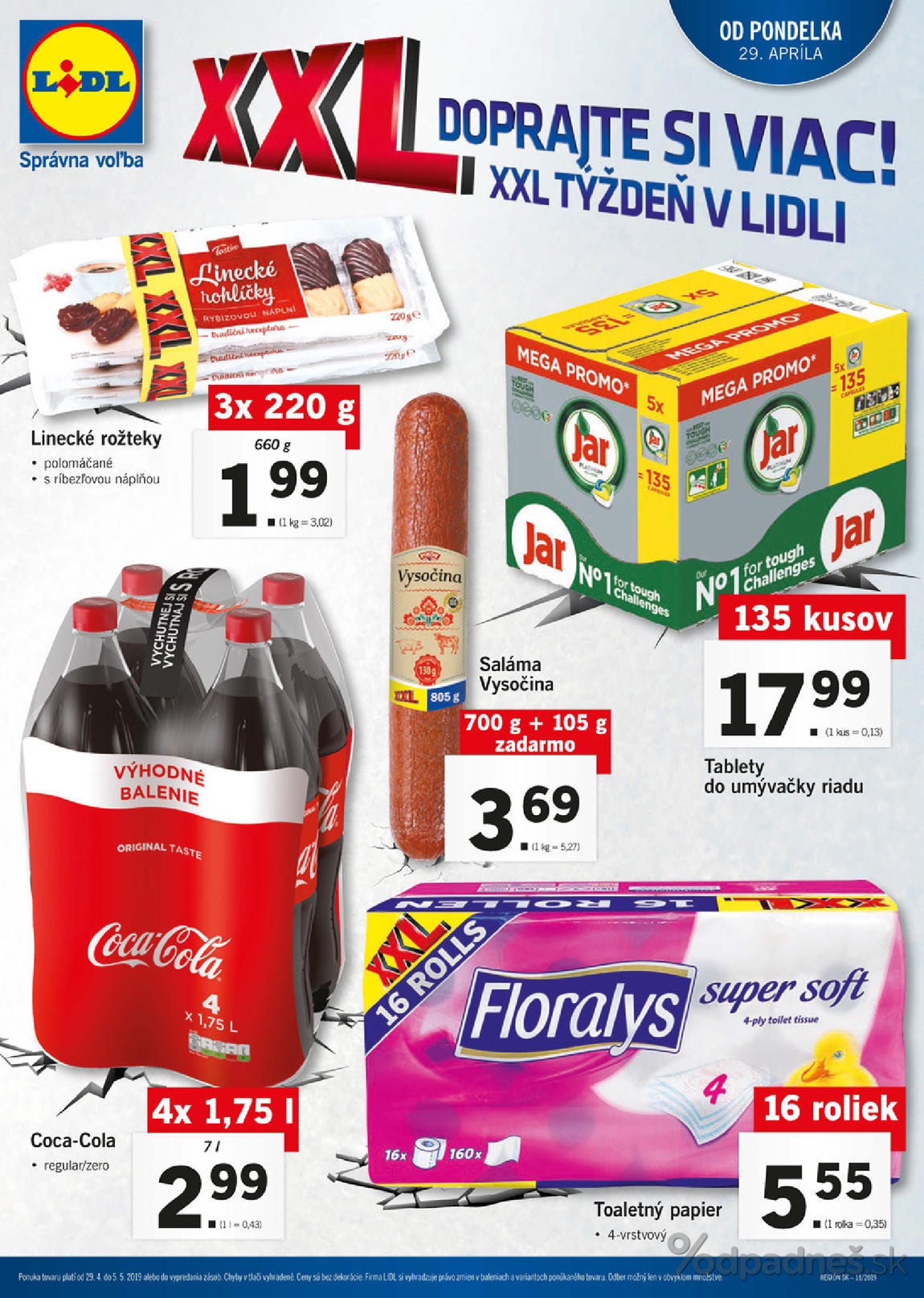 1. stránka Lidl letáku